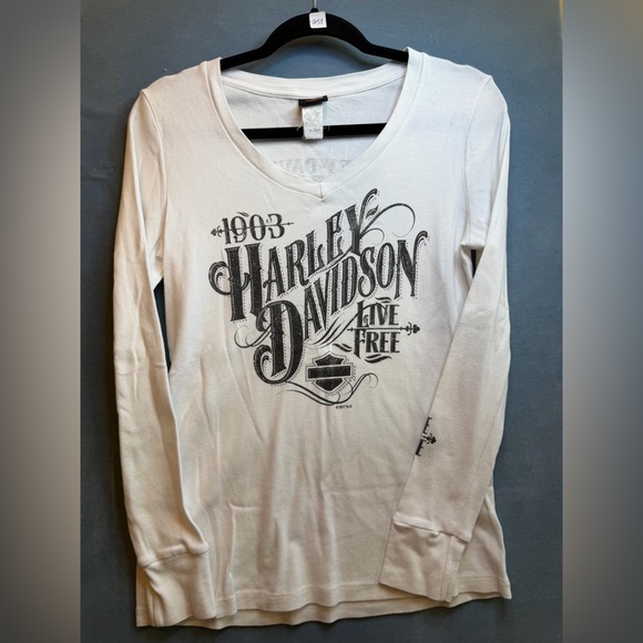 Harley-Davidson Tops - Harley-Davidson Aman Jordan White Tee